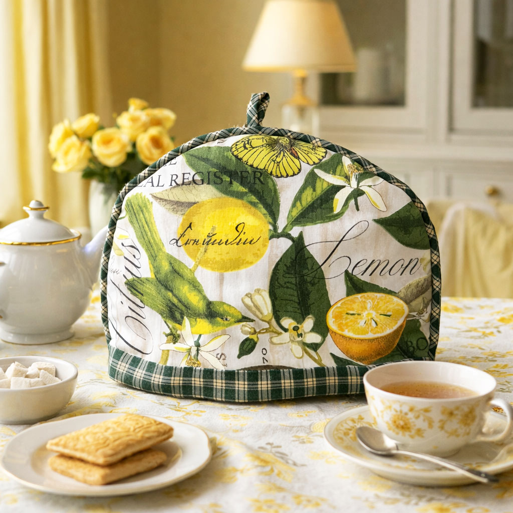 Handmade Lemon-Themed Tea Cozy