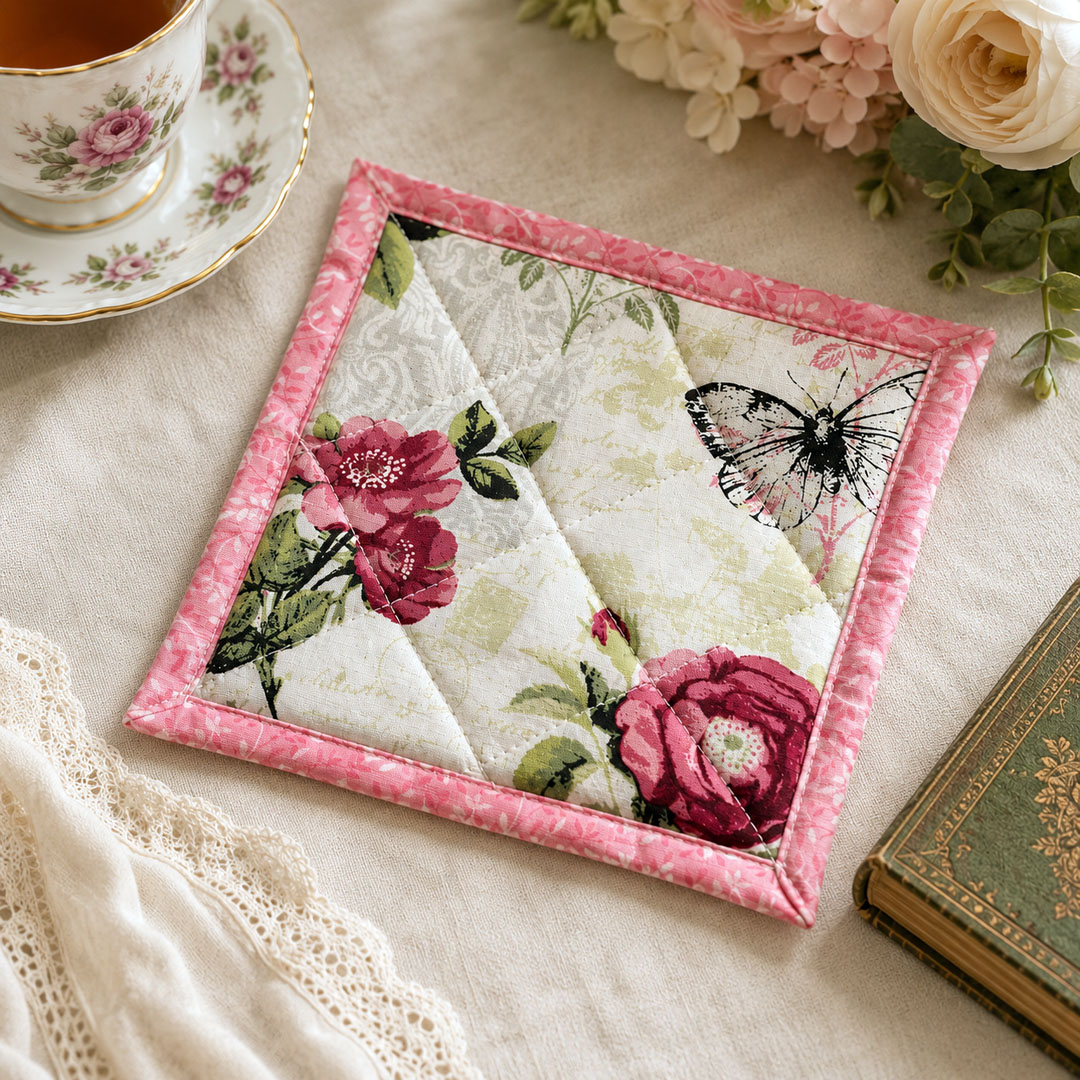 Handmade Quilted Teapot Mat