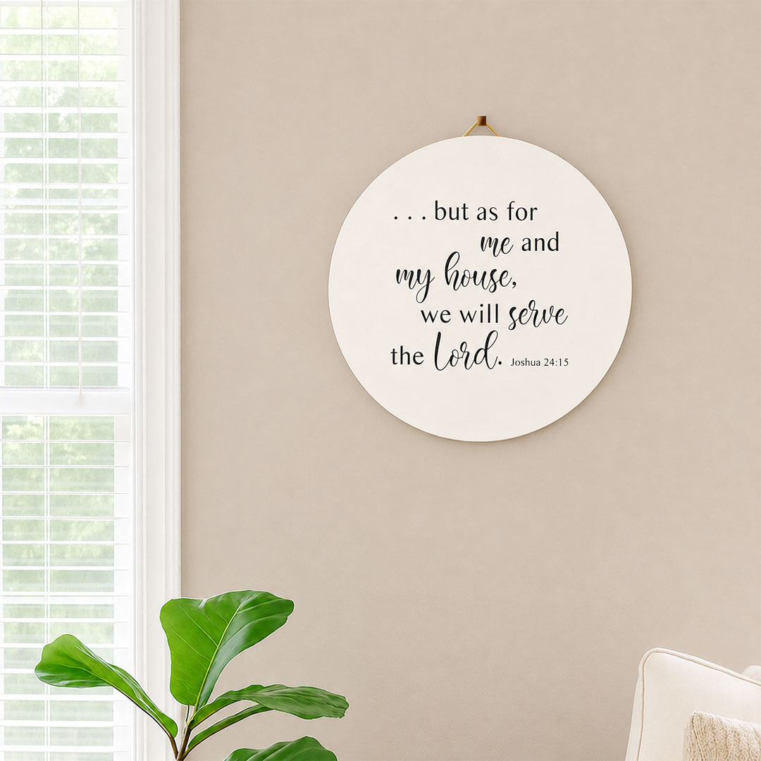 Upcycled Joshua 24:15 'As for me and my house' Decorative Sign