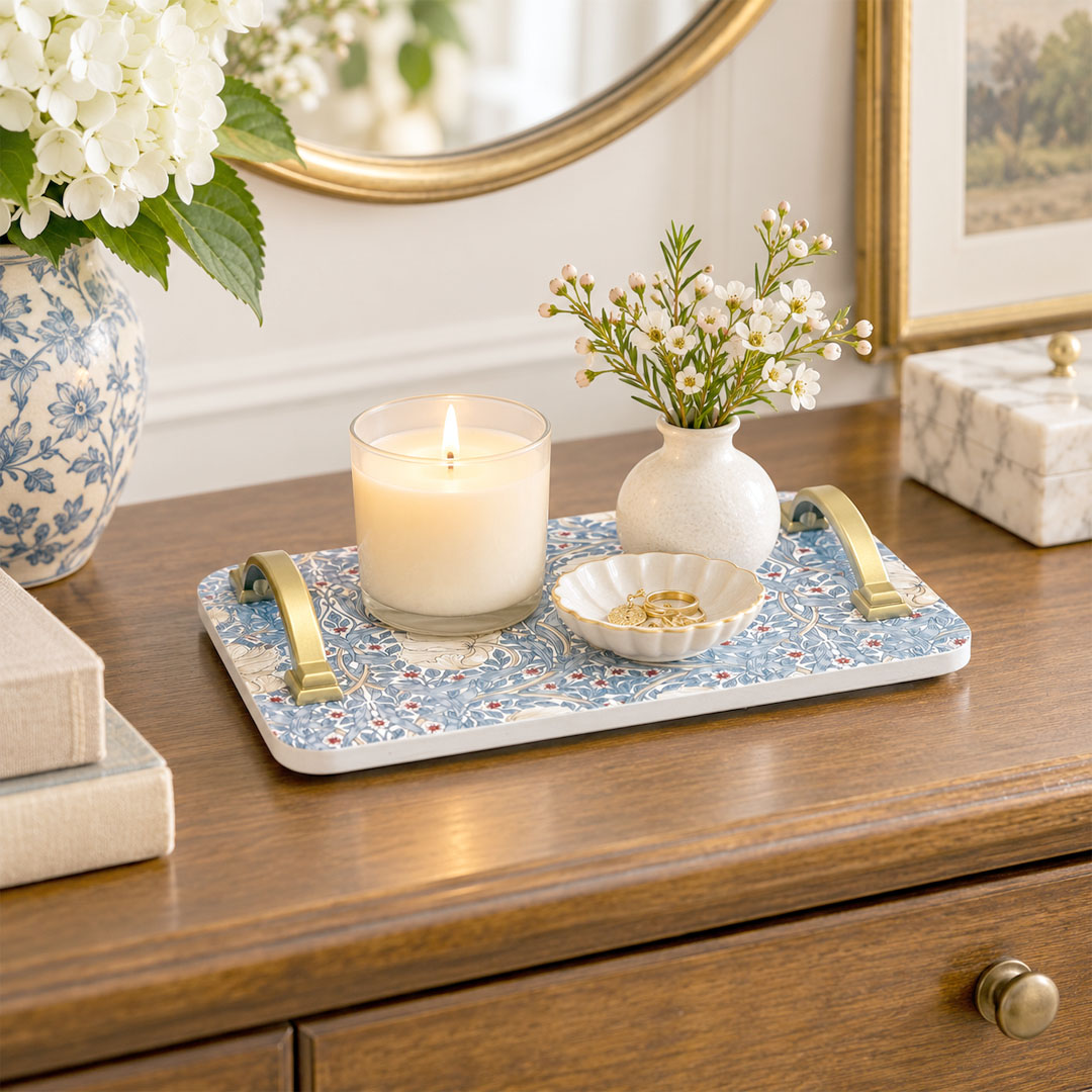 Handcrafted Candle/Decor Tray